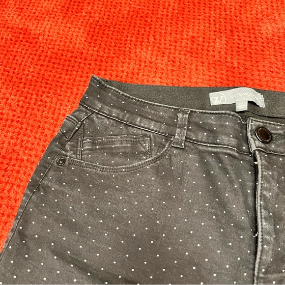 ❤️Host Pick❤️Wit and Wisdom polka dot jeans size 10 - Picture 4 of 7